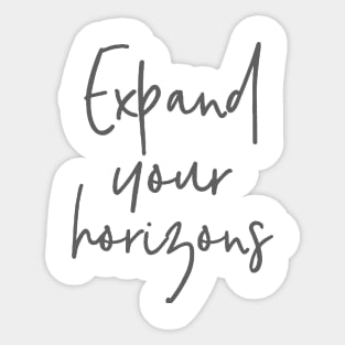 'Expand Your Horizons' Women's Achievement Shirt Sticker